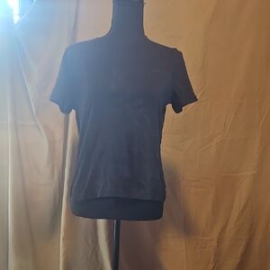 Jones New York Blue Fitted Polo T-Shirt